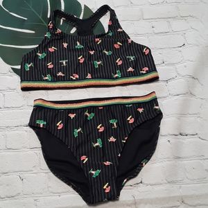 Wonder Nation Girl's 2 Piece Bathing Suit.